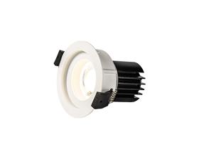 DM202323  Beppe 9 Tridonic Powered 9W 4000K 890lm 36° CRI>90 LED Engine White Stepped Fixed Recessed Spotlight, IP20